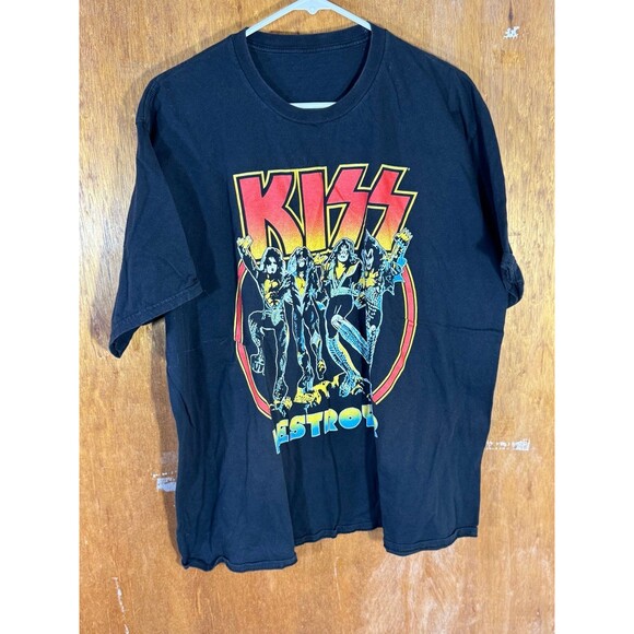 KISS‎ Destroyer Band Rock & Roll Shirt Large L - Picture 1 of 9